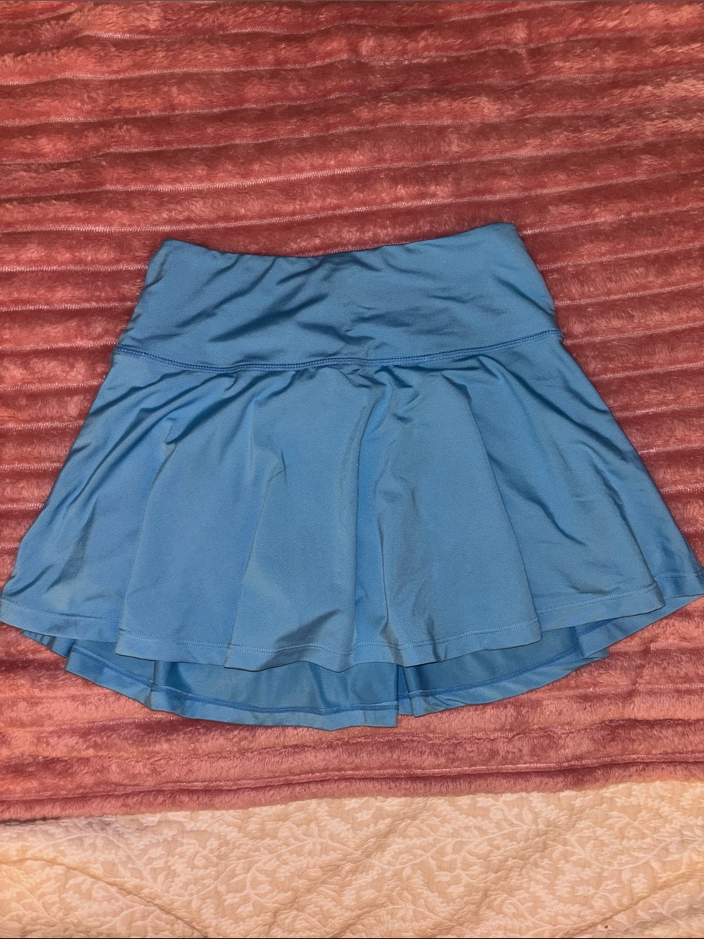 Blue Women's Athletic Skort with Flared Hem